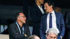 Jean-Pierre Papin avec Pablo Longoria en mai 2023