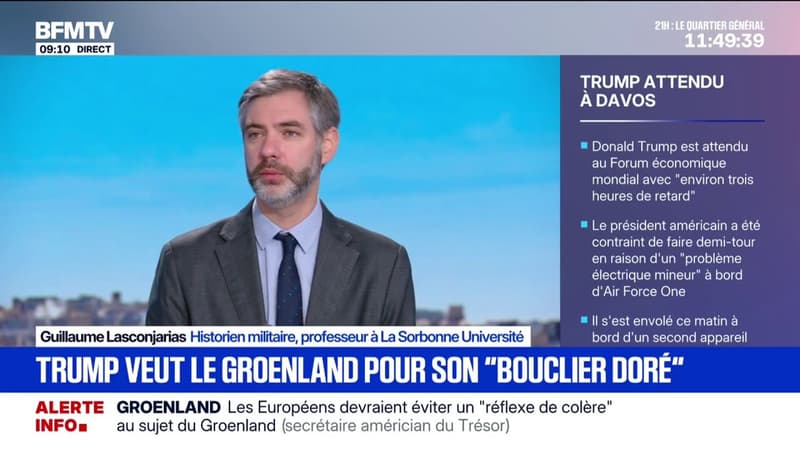 Donald Trump assure vouloir le Groenland pour son "Golden Dome", son "bouclier doré" anti-missiles