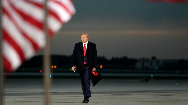 Donald Trump,  le 14 octobre 2020 dans l'Ohio