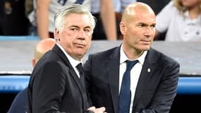 Carlo Ancelotti et Zinedine Zidane