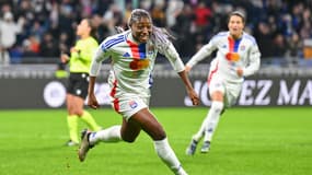 Kadidiatou Diani avec l'OL lors d'un match de Ligue des champions, le 20 novembre 2024