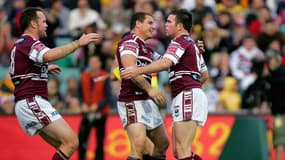 Les rugbymen des Manly Sea Eagles.