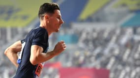 Pierre-Ambroise Bosse lors du 800m des Championnats du monde d'athlétisme de Doha, le 28 septembre 2019.