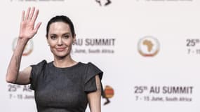 Angelina Jolie, ce vendredi 12 juin à Johannesburg