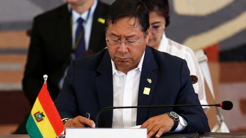 Le président bolivien Luis Arce à Brasilia le 30 mai 2023 
