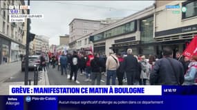 Grève du 18 octobre: une manifestation dans les rues de Boulogne-sur-Mer