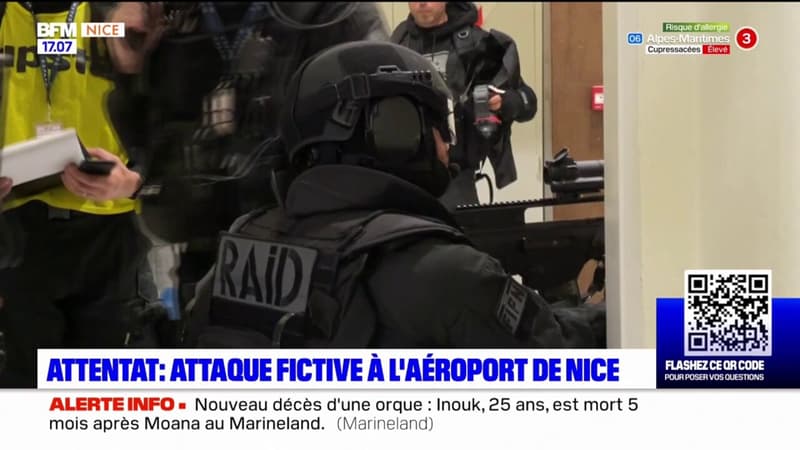 Nice: un exerce fictif d'attentat grandeur nature à l'aéroport 
