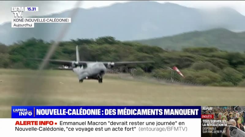 Nouvelle-Calédonie: un avion de l'armée de l'air réapprovisionne le nord de l'île en médicaments
