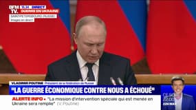 Vladimir Poutine: "Les plans d'étouffement économiques contre la Russie a échoué"