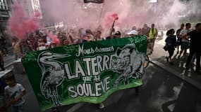 Manifestation de soutien à l'association Les Soulèvements de la Terre à Nantes le 21 juin 2023