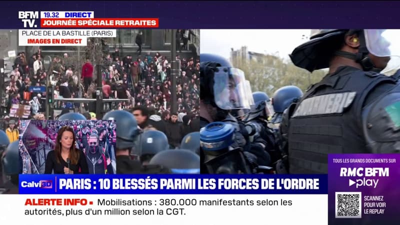Réforme des retraites: 380 000 manifestants en France selon la police