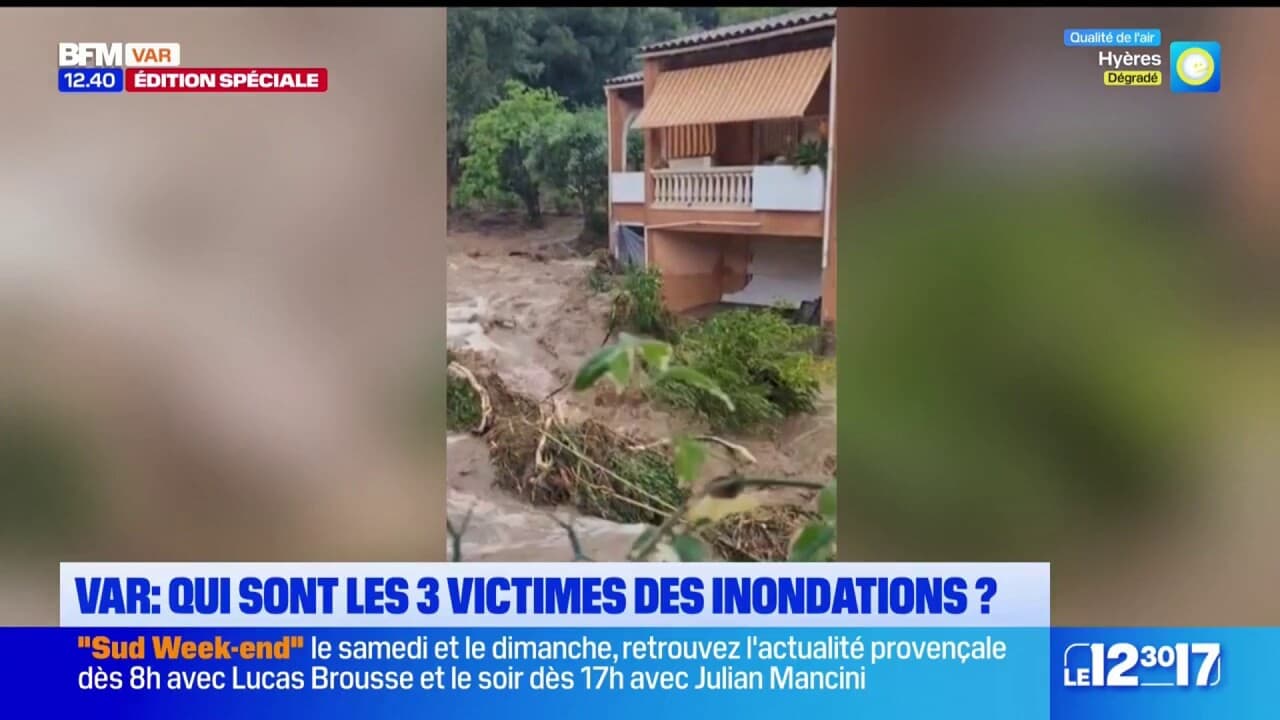 Var: qui sont les trois victimes des inondations