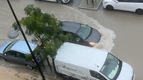 Inondations à Monteux dans le Vaucluse le 21 septembre