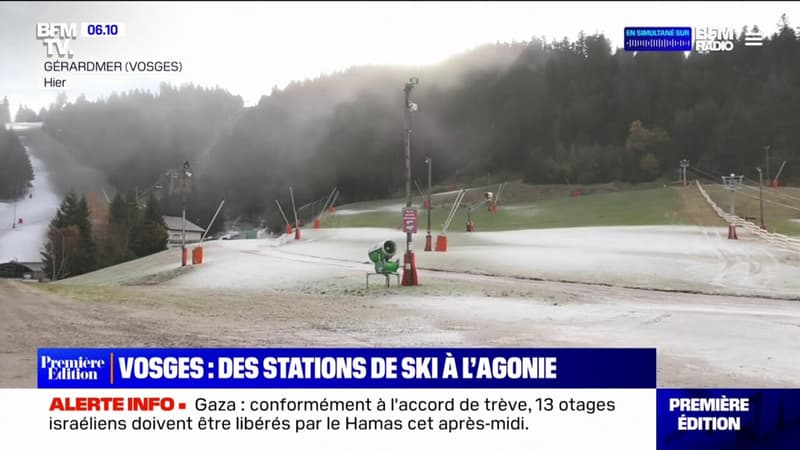 Vosges: le lourd déficit de la station de ski de Gérardmer en raison du manque d'enneigement