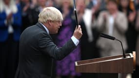 Boris Johnson le 6 septembre à son départ du 10, Downing Street.