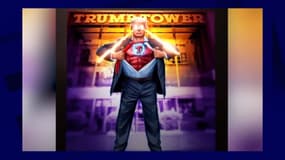 Donald Trump grimé en super-héros dans uen vidéo publiée sur son réseau social, le 15 décembre 2022 