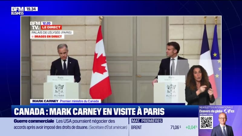 Canada : Mark Carney en visite à Paris - 17/03