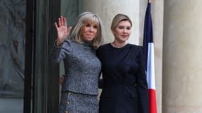Olena Zelenska et Brigitte Macron, le 12 décembre 2022 à l'Élysée (Paris).