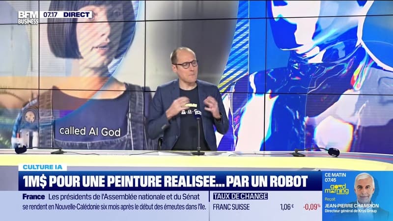 Culture IA : Un million de dollars pour une peinture réalisée par un robot, par Anthony Morel - 11/11