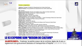 Seine-Saint-Denis: professionnels et élus expriment leur "besoin" de culture