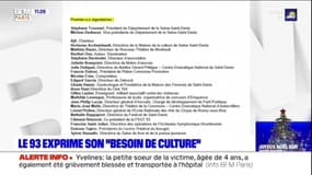 Seine-Saint-Denis: professionnels et élus expriment leur "besoin" de culture