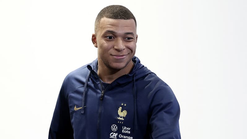 Kylian Mbappé en conférence de presse, le 17 novembre 2023.