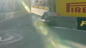 Charles Leclerc dans le mur
