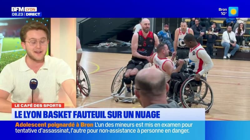 Le Café des Sports: le Lyon Basket Fauteuil sur un nuage