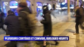 Plusieurs cortèges et convois, quelques heurts à Paris - 12/02