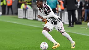 Timothy Weah avec le meillot de la Juventus, le 18 mai 2025.