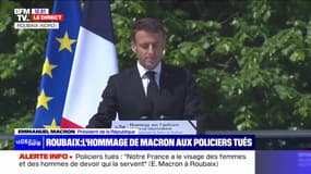 Emmanuel Macron: "Manon, Steven et Paul étaient trois enfants de la République qui avaient décidé de servir la Nation"
