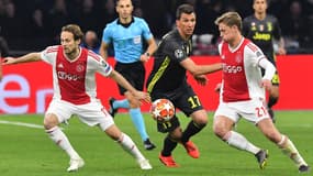 Les joueurs de l'Ajax contre la Juve.