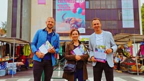 Nicolas Ponchel (à gauche) et Nicolas Flament (à droite) ont annoncé leur alliance pour les municipales à Sannois.