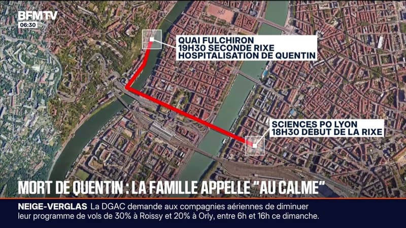 Lyon: la famille de Quentin, jeune militant nationaliste mort après avoir été agressé, dénonce "un meurtre en bande organisée" mais appelle "au calme et à la retenue"