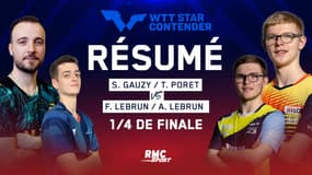 Résumé : Un quart 100% français avec les Lebrun contre Gauzy-Poret ! (WTT Star Contender Ljubljana)