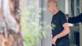 Ehud Olmert à sa sortie de prison, le 2 juillet 2017.
