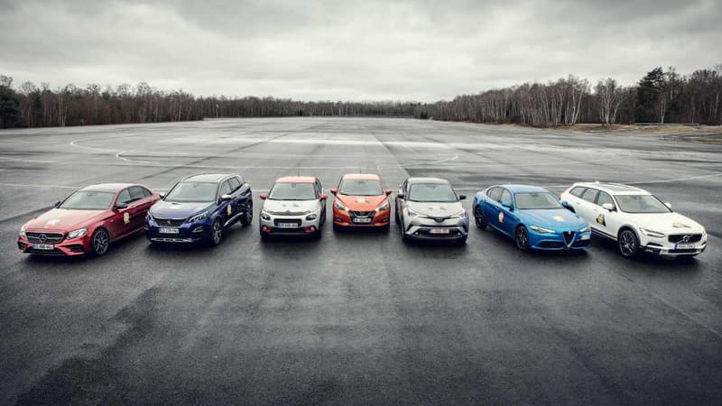 Les sept voitures finalistes pour être sacrée "Voiture de l'Année".