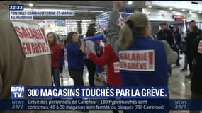 Carrefour: les salariés sont en grève pour défendre leurs emplois