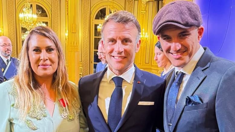 Marion Bartoli et Emmanuel Macron