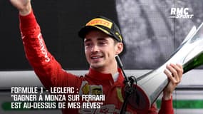 F1-Leclerc : "Gagner à Monza est au-dessus de mes rêves"