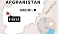 Carte de localisation de l'attentat-suicide contre une mosquée chiite de Hérat (Afghanistan).