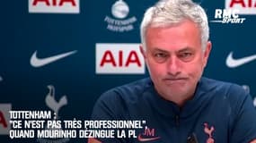 Tottenham : "Ce n'est pas très professionnel", quand Mourinho dézingue la Premier League