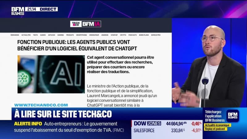 À lire sur le site Tech&Co : Fonction publique, les agents publics vont bénéficier d'un logiciel équivalent de ChatGPT, par Pierre Berge-Cia - 06/02