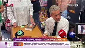 En campagne promotionnelle, Nicolas Sarkozy adoube Gérald Darmanin