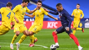 Kylian Mbappé face à l'Ukraine
