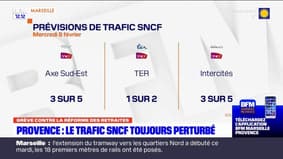 Provence: le trafic SNCF toujours perturbé ce mercredi