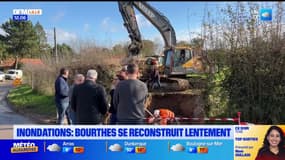 Inondations dans le Pas-de-Calais: le village de Bourthes se reconstruit lentement