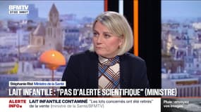  Lait en poudre contaminé: "Il n'y a pas d'alerte scientifique", indique la ministre de la Santé Stéphanie Rist