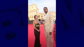 Le créateur de contenus Da Etienne sur le tapis rouge.