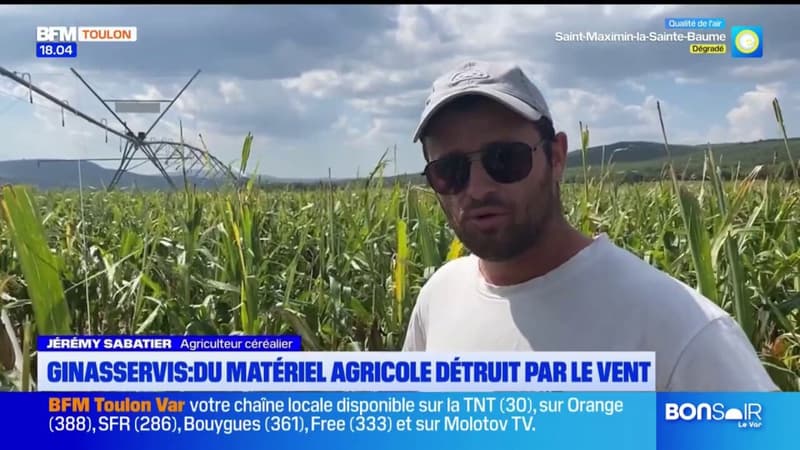 Ginasservis: un vent violent a détruit du matériel agricole